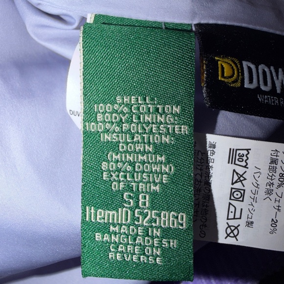 Kids' Bean's Down Corduroy Vest - Purple Puffer - Size Small/8 - Picture 4 of 5